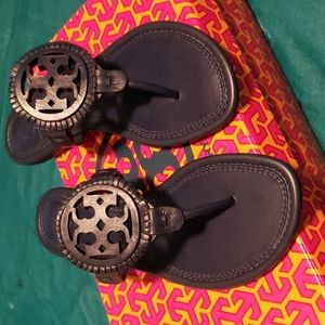 New Tory Burch Miller fringe sandal